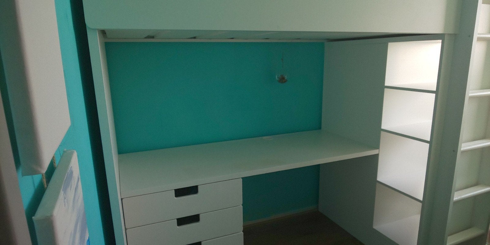 ikea hoogslaper 1 persoons, Ophalen, Gebruikt, Eenpersoons, Hoogslaper