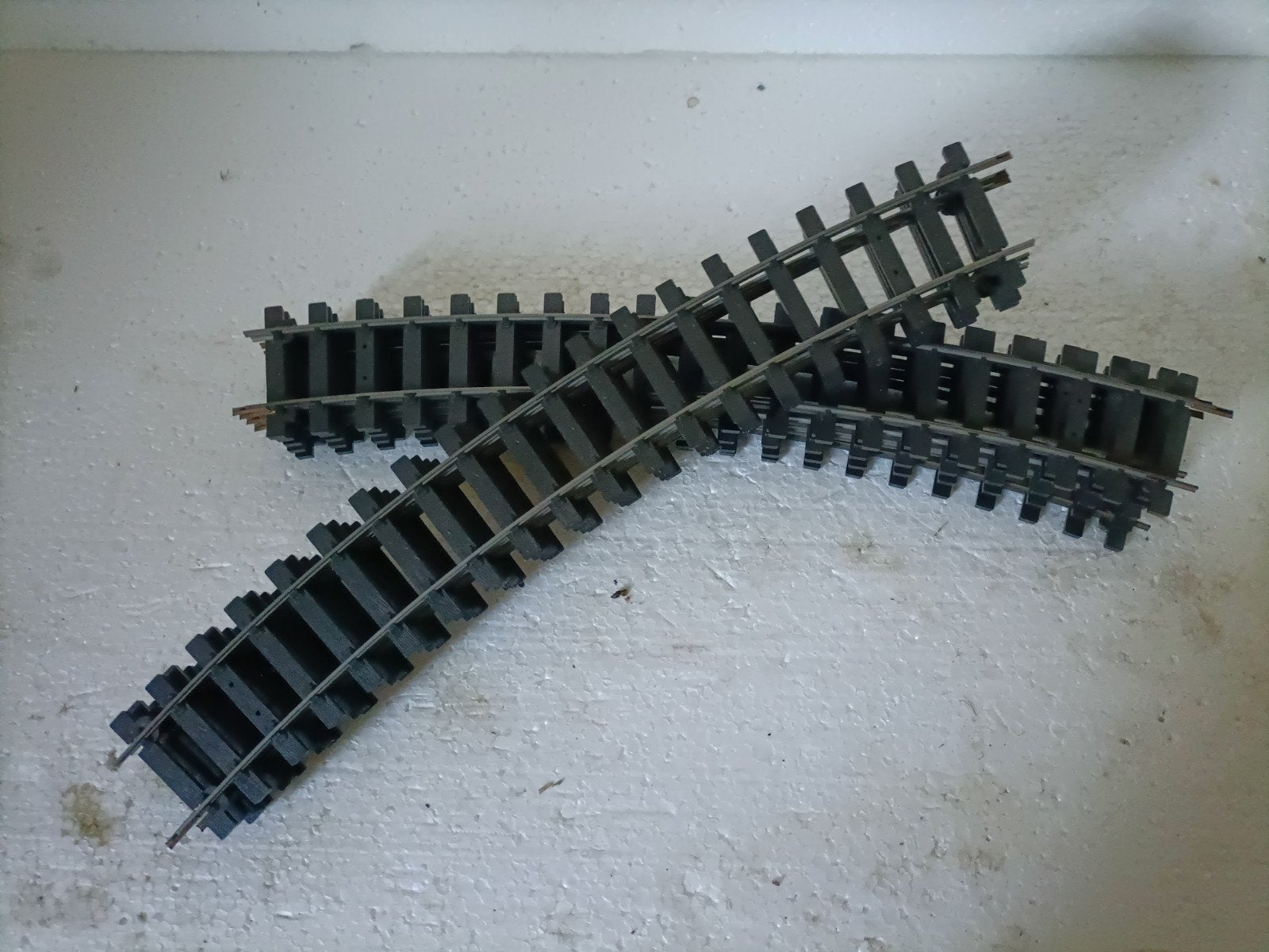 Stapel Gebogen Rails Lima Spoor 0 Nr. 6811 Set van 10 stuks, Gebruikt, Gelijkstroom, Rails, Ophalen