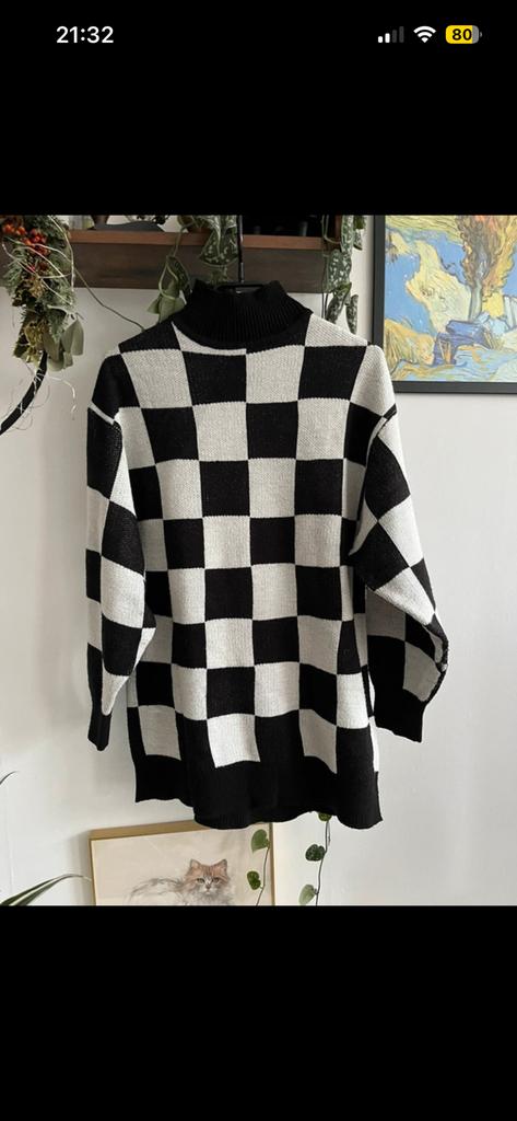 ZGAN H&M Divided trui geblokt grunge xs oversized, Kleding | Dames, Truien en Vesten, Ophalen of Verzenden, Zo goed als nieuw