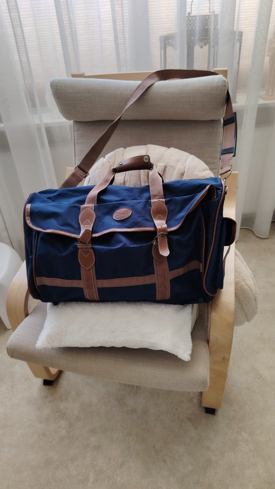 Stevige reistas kanvas 52x30x22cm, Sieraden, Tassen en Uiterlijk, Tassen | Reistassen en Weekendtassen, 40 tot 60 cm, 30 cm of meer