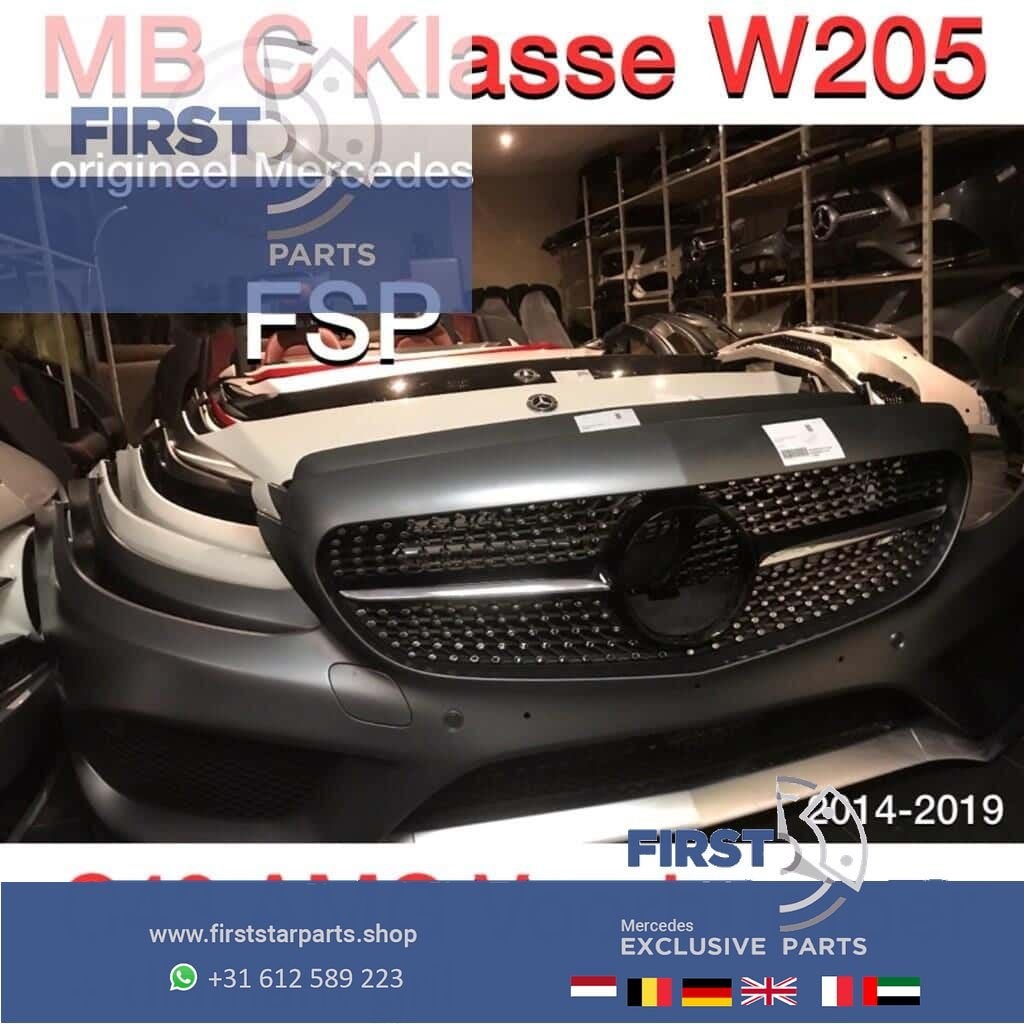 W205 C205 C43 AMG Voorbumper compleet origineel Mercedes C K, Auto-onderdelen, Gebruikt, -, Voor, Bumper