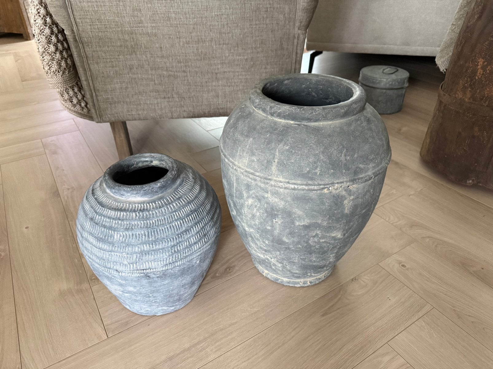 Landelijke potten, Rond, Ophalen of Verzenden, Zo goed als nieuw, Aardewerk