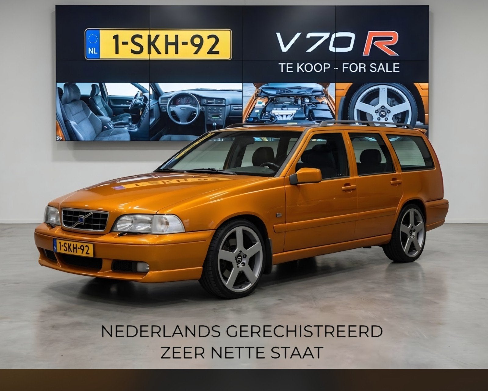 Volvo v70r 2.3 turbo v70 r v70, Geel, Stationwagon, 1600 kg, Geïmporteerd
