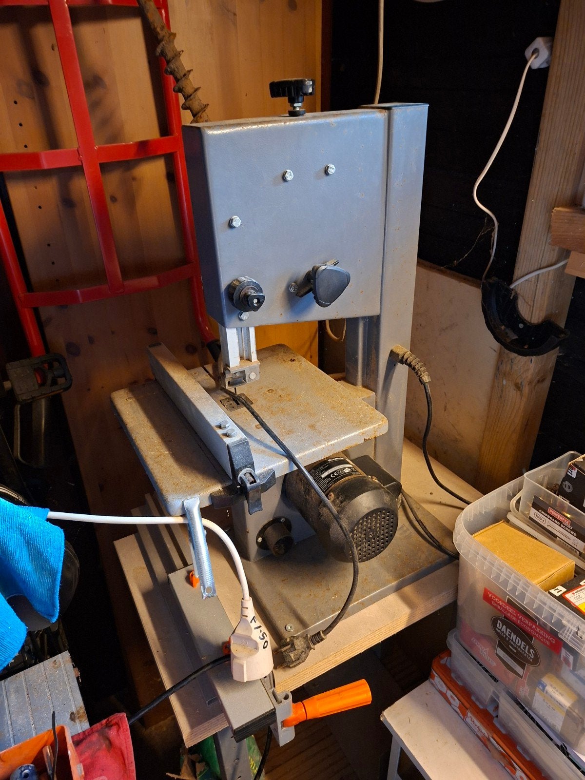 Einhell Lintzaag met standaard en extra zaagblad, Gebruikt, 70 mm of meer, Einhell, Ophalen of Verzenden