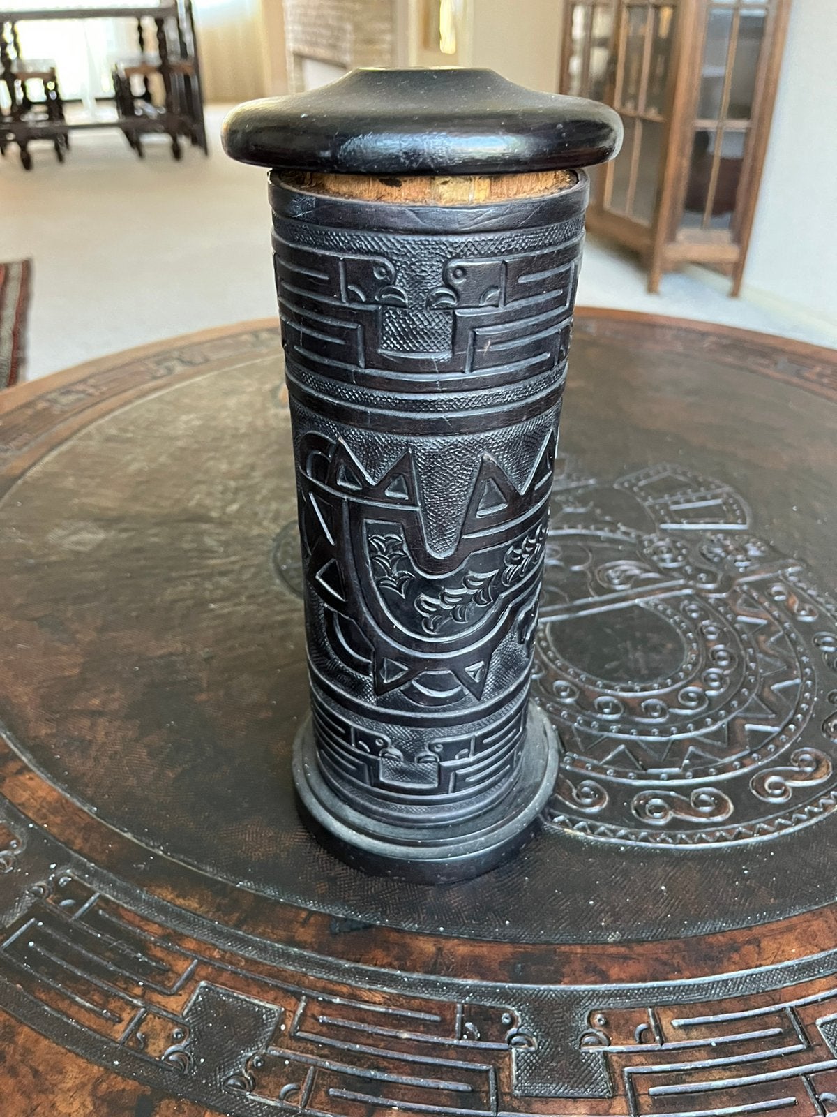 Lamp voet Peruaanse stijl, Antiek en Kunst, Antiek | Lampen, Ophalen of Verzenden