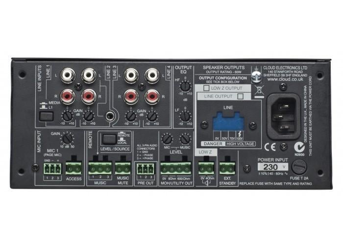 [NIEUW] CLOUD MA-60 Mixer Amplifier, Nieuw, Ophalen, Overige merken, Minder dan 60 watt