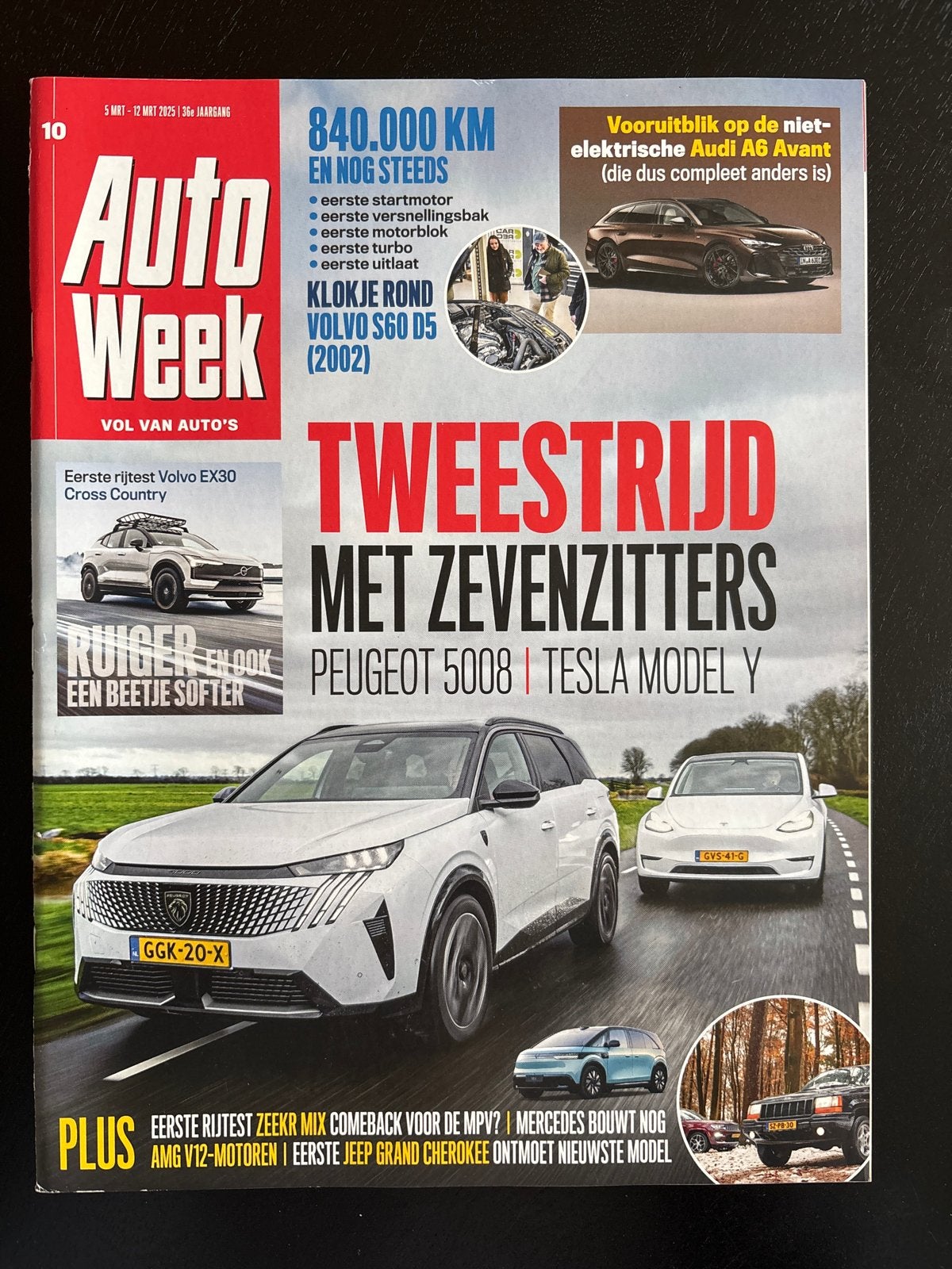 AutoWeek Magazine 5-12 Mei 2025 - Peugeot 5008 vs Tesla Mode, Ophalen of Verzenden, Nieuw, Peugeot