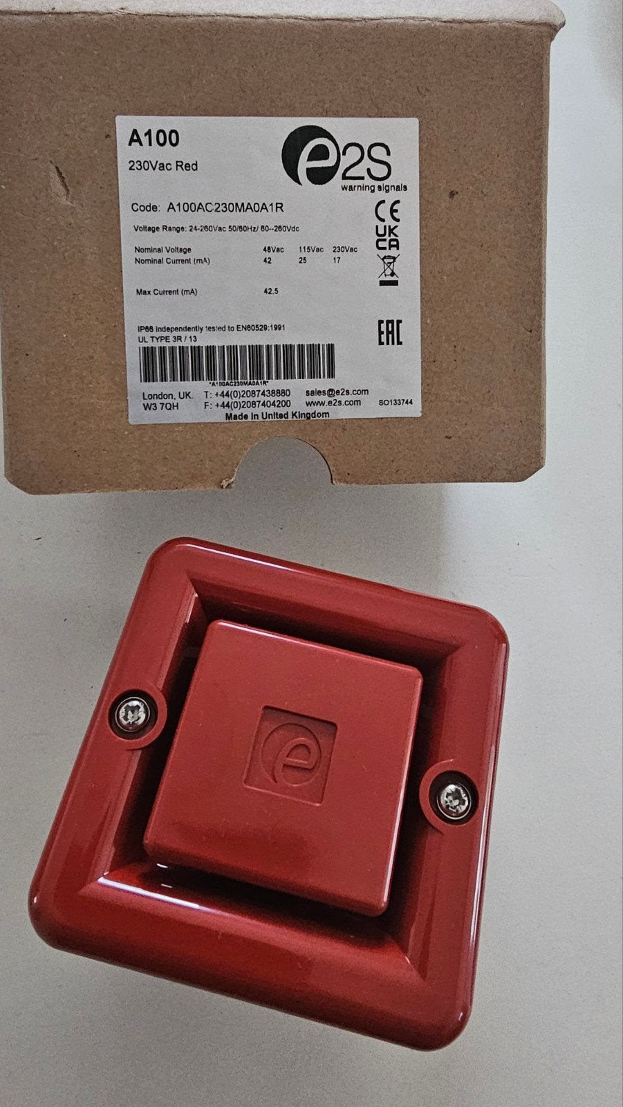 Ei Electronics A100 230V Sirene - Nieuw in Doos, Sirene, Info@eielectronics.ie, Nieuw, Ophalen of Verzenden