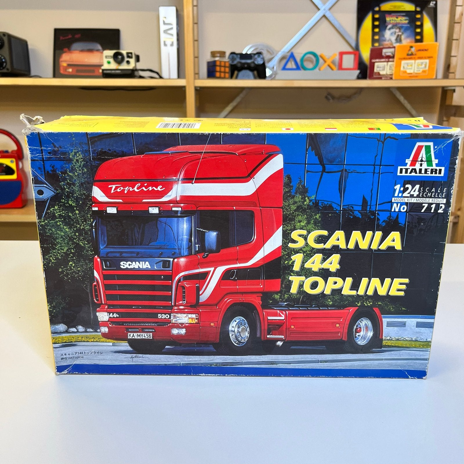 Italeri Scania 144 Topline 1:24 bouwdoos bouwpakket, Hobby en Vrije tijd, Modelbouw | Auto's en Voertuigen, Gebruikt, Truck, Groter dan 1:32