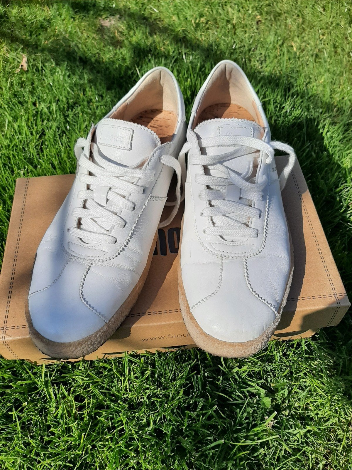 Sioux leren sneakers wit, mt. 41, Sioux, Wit, Ophalen of Verzenden, Sneakers of Gympen