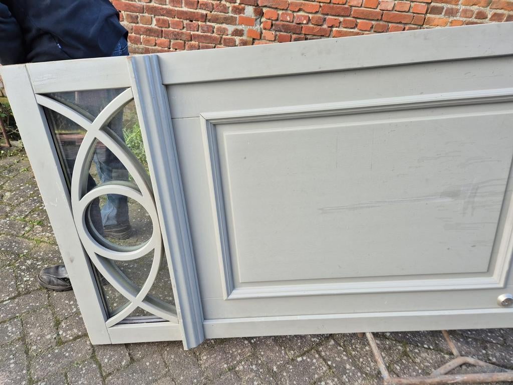 Nieuwe buitendeur in kozijn, 250hx102br, zware kwaliteit, 215 cm of meer, Nieuw, Buitendeur, Glas