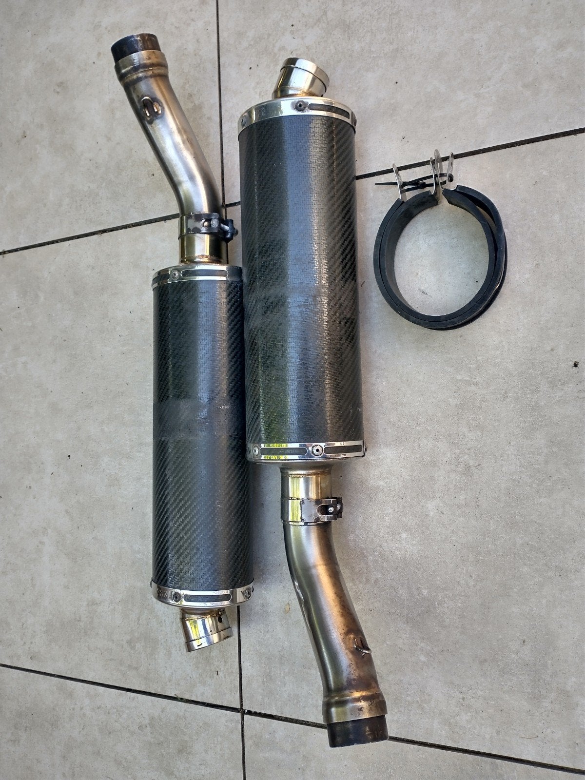Delcovic uitlaatdempers voor Aprilia RSV 1000R, Ophalen, Gebruikt
