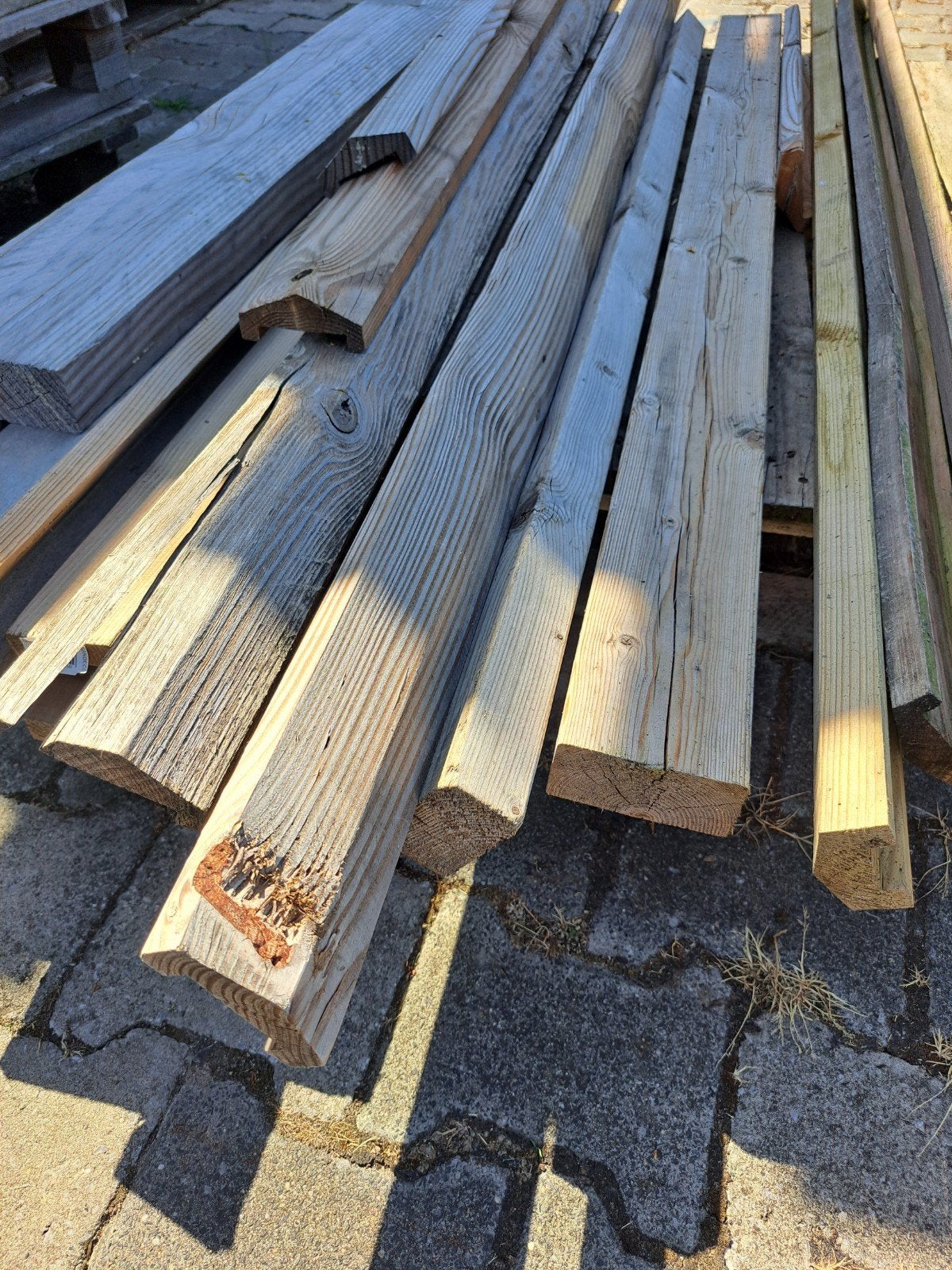 palletje met lariks hout, Ophalen, Minder dan 180 cm, Planken