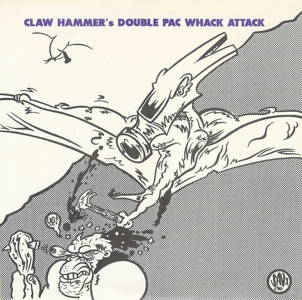 claw hammer/double pac whack attack-2x single-rood vinyl, Colored vinyl, Verzenden, Gebruikt, 7 inch