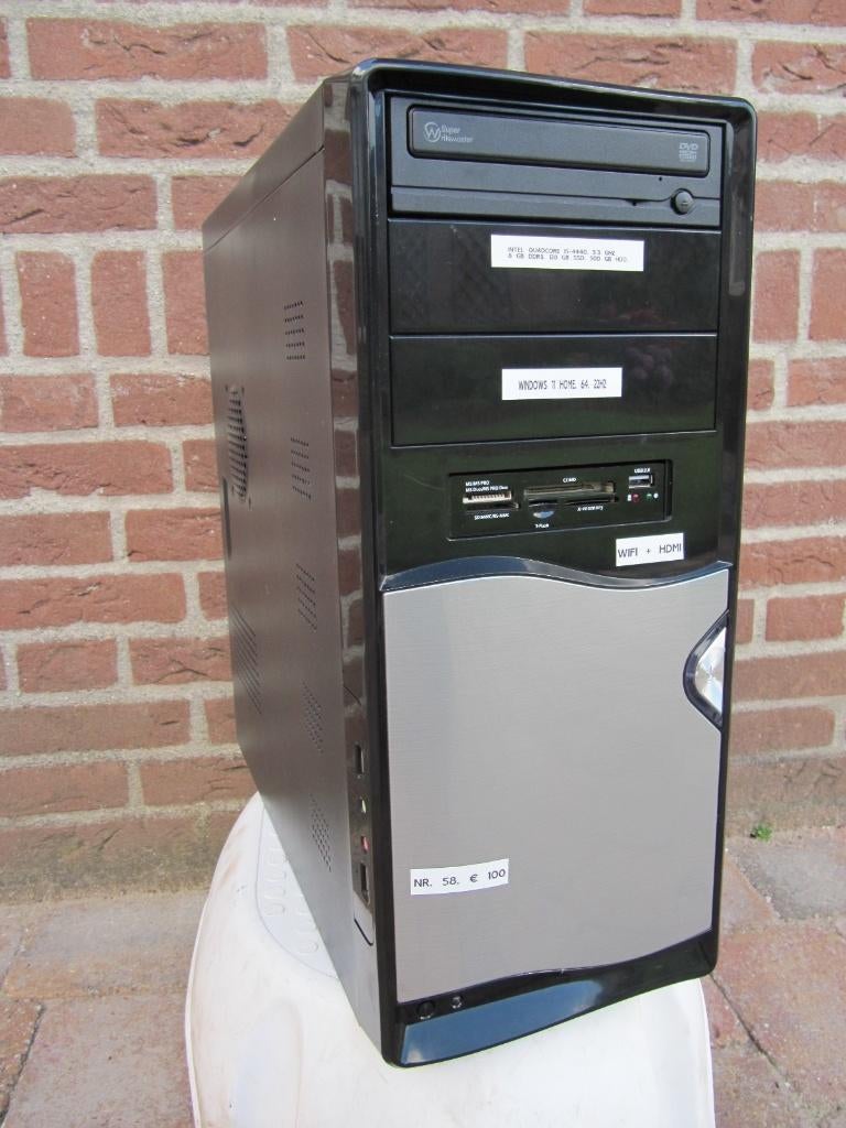 (58)Quadcore Intel Core i5. 4440 3,3 Ghz.8Gb,SSD,500GB HDD, Ophalen of Verzenden, Zo goed als nieuw