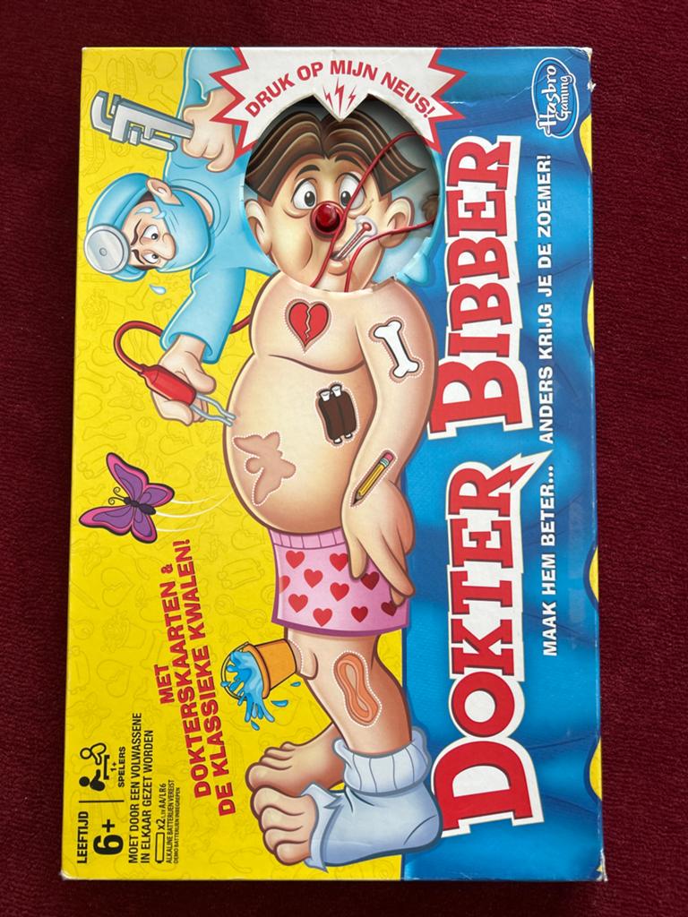 Dokter Bibber spel - Compleet en goed werkend, Een of twee spelers, Ophalen of Verzenden, Gebruikt
