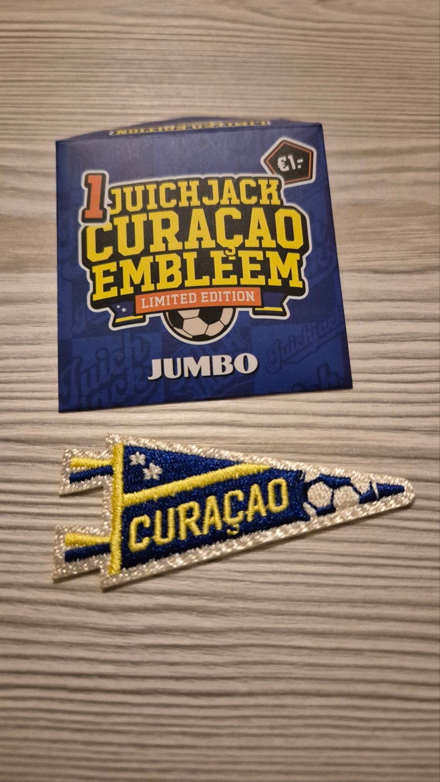 Juichjack Curaçao Embleem Limited Edition Jumbo, Verzamelen, Ophalen of Verzenden