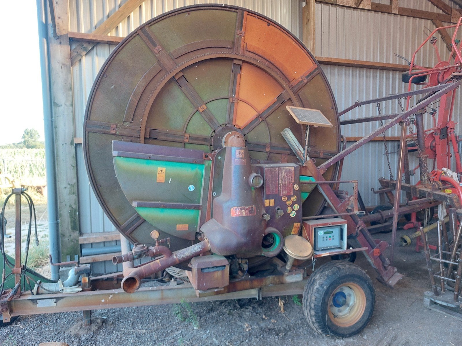 Beregeninghaspel  irtec 100 350 abemec, Ophalen