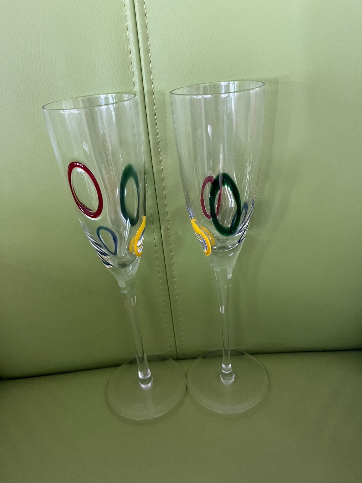 Leonardo Champagne Glazen/Lepeltjes verzilverd/TCM porselein, Ophalen of Verzenden, Zo goed als nieuw