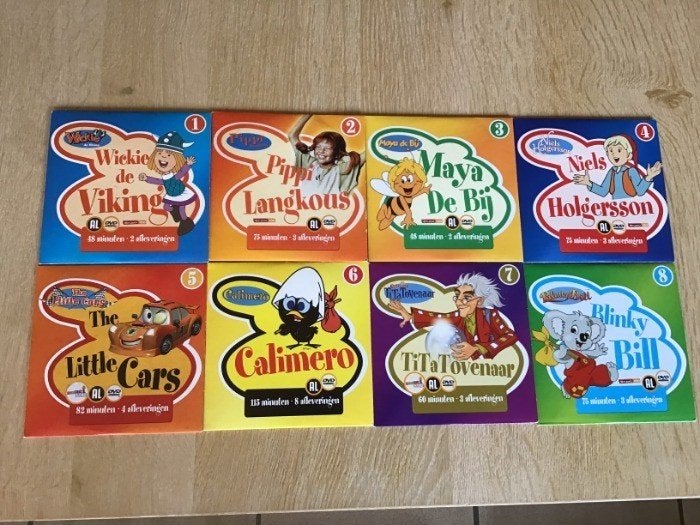 8 Animatie DVD' s voor kinderen, gezien op TV ; TOP, Alle leeftijden, Ophalen of Verzenden, Zo goed als nieuw, Actie en Avontuur