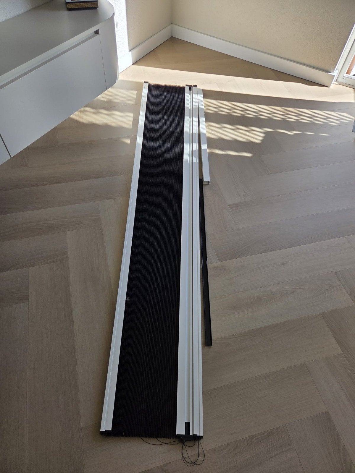 Hordeur 100x199 cm - Zwart/Wit, Ophalen, Gebruikt, 80 tot 100 cm, Hordeur