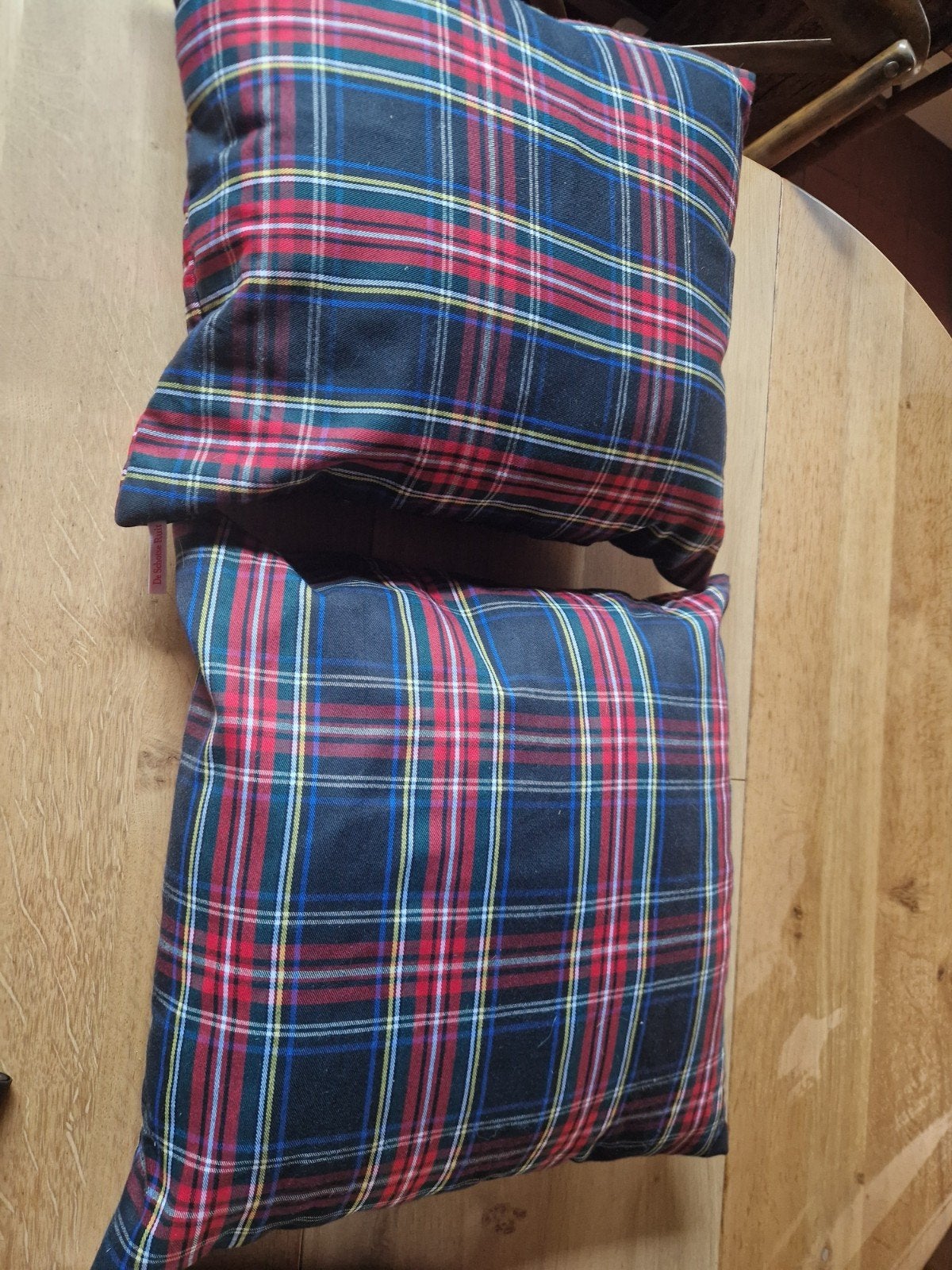 GERUITE KUSSENS 2X, Ophalen of Verzenden, Nieuw, Blauw, Vierkant