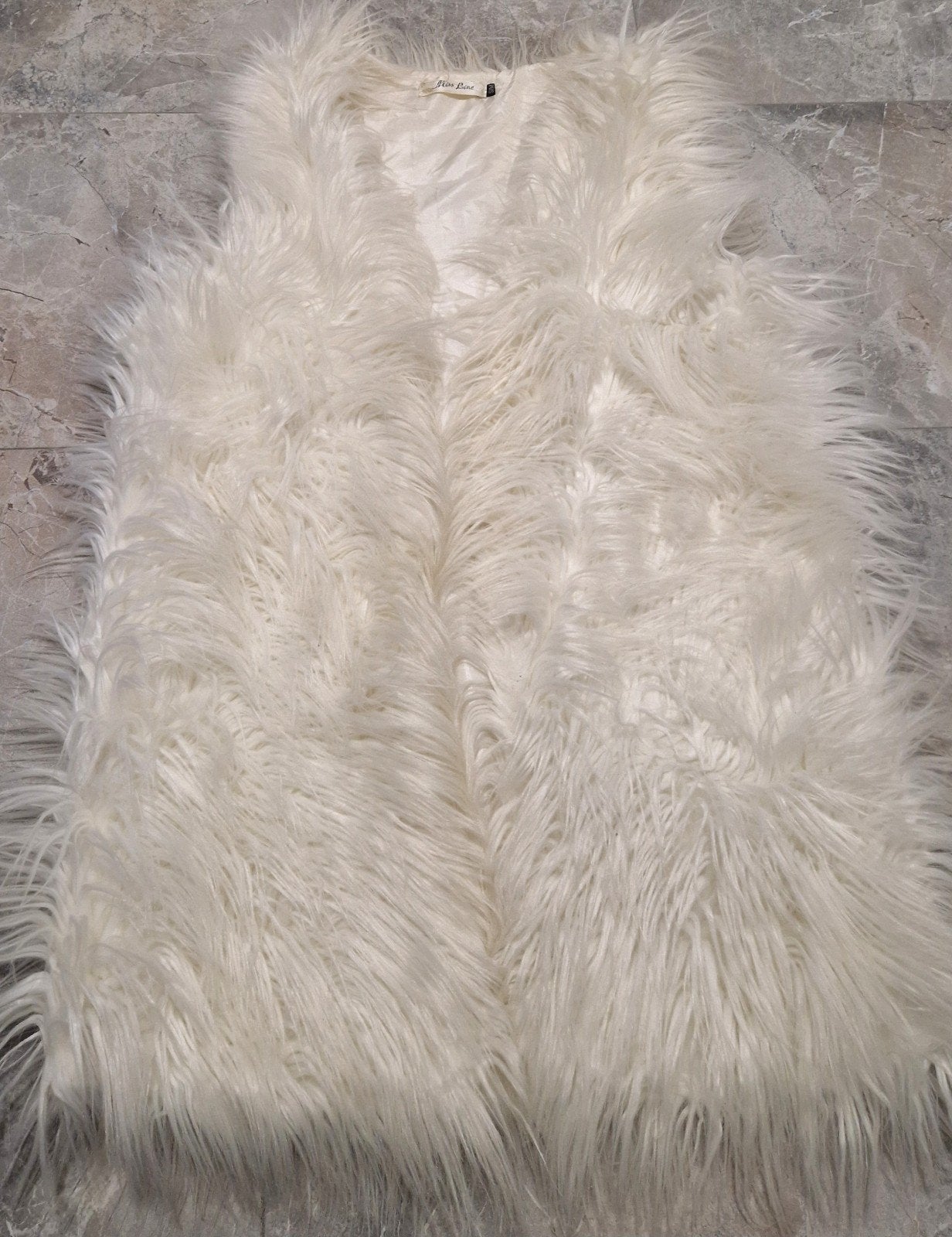 Mooie Witte Faux Fur Gilet / Bodywarmer - Miss Line (Maat S/, Ophalen of Verzenden, Nieuw