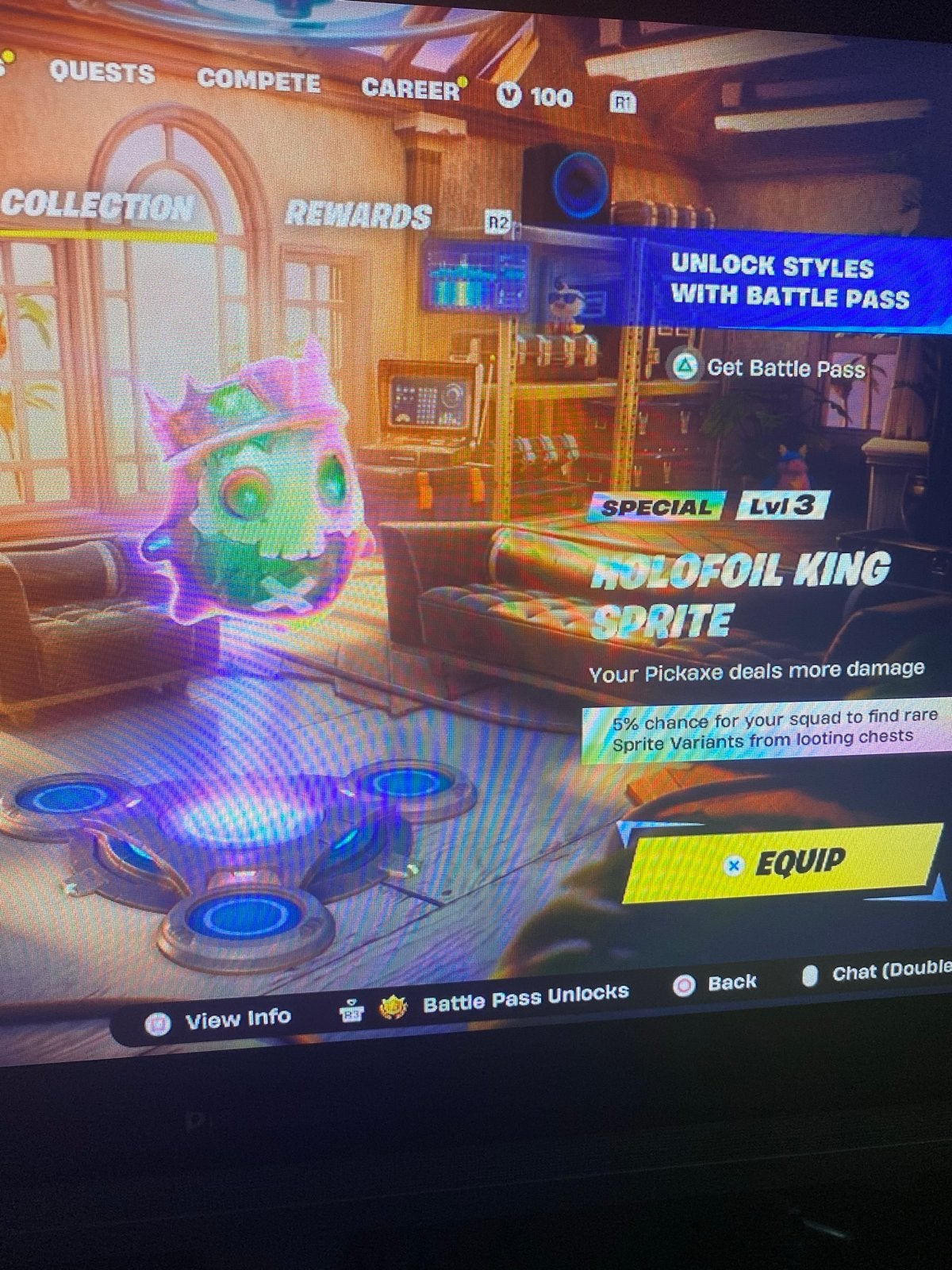 Fortnite Holofoil King Sprite - Special Lvl 3, Spelcomputers en Games, Games | Pc, Online, Gebruikt, Shooter, Ophalen of Verzenden