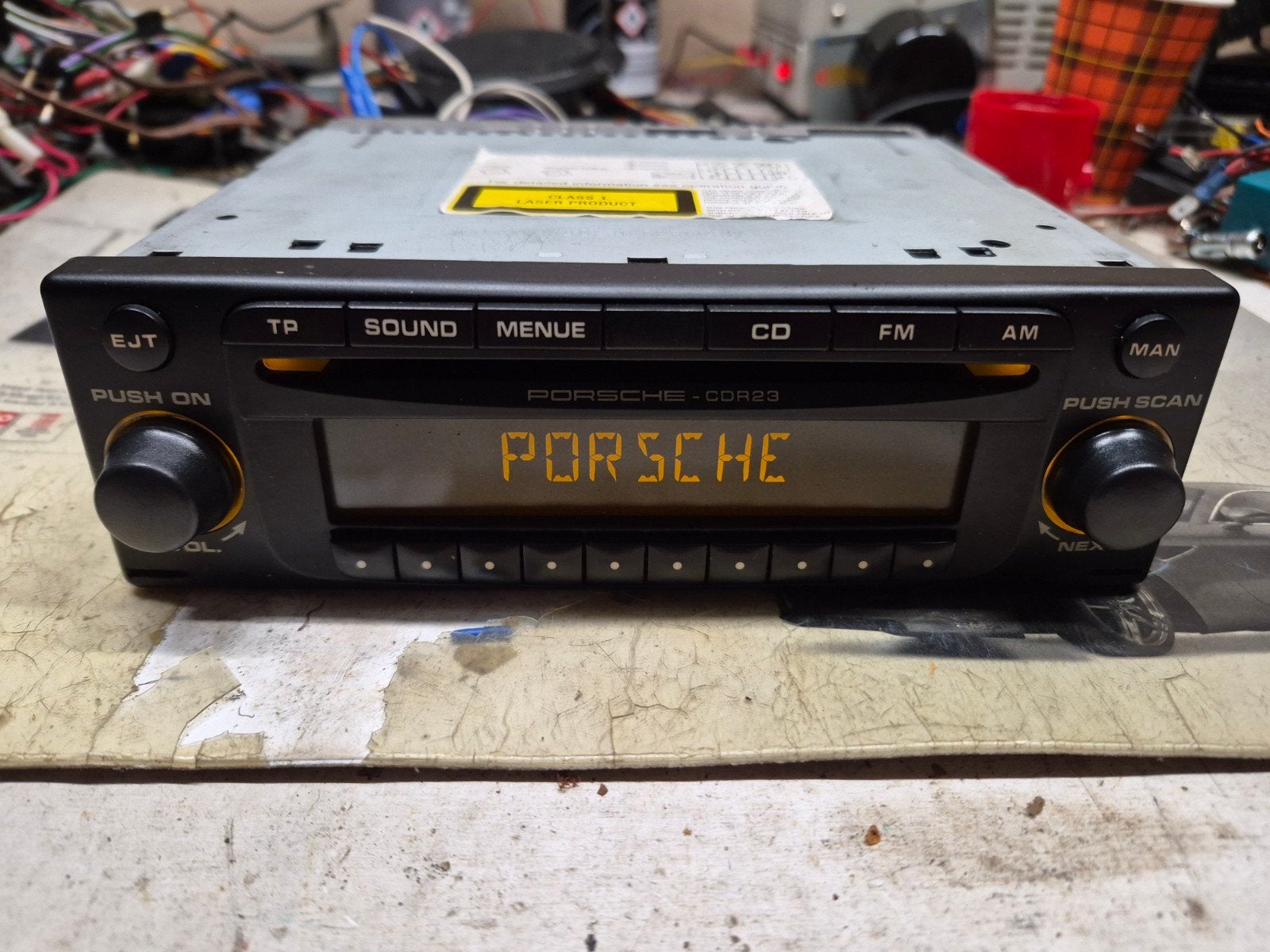 Becker Porsche radio, Ophalen of Verzenden, Gebruikt