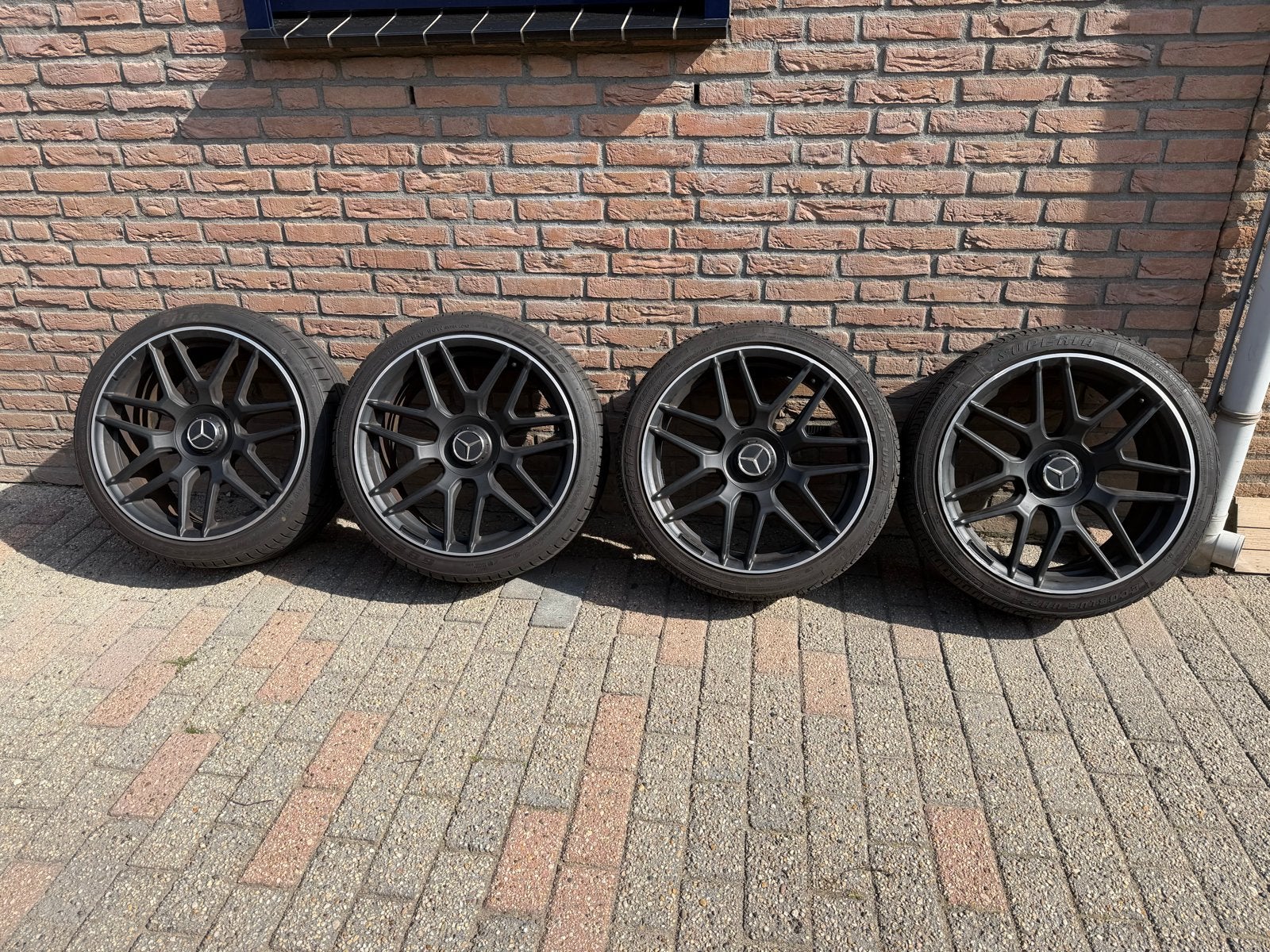 Mercedes-Benz AMG  19 inch velgen met zomerbanden, Ophalen of Verzenden