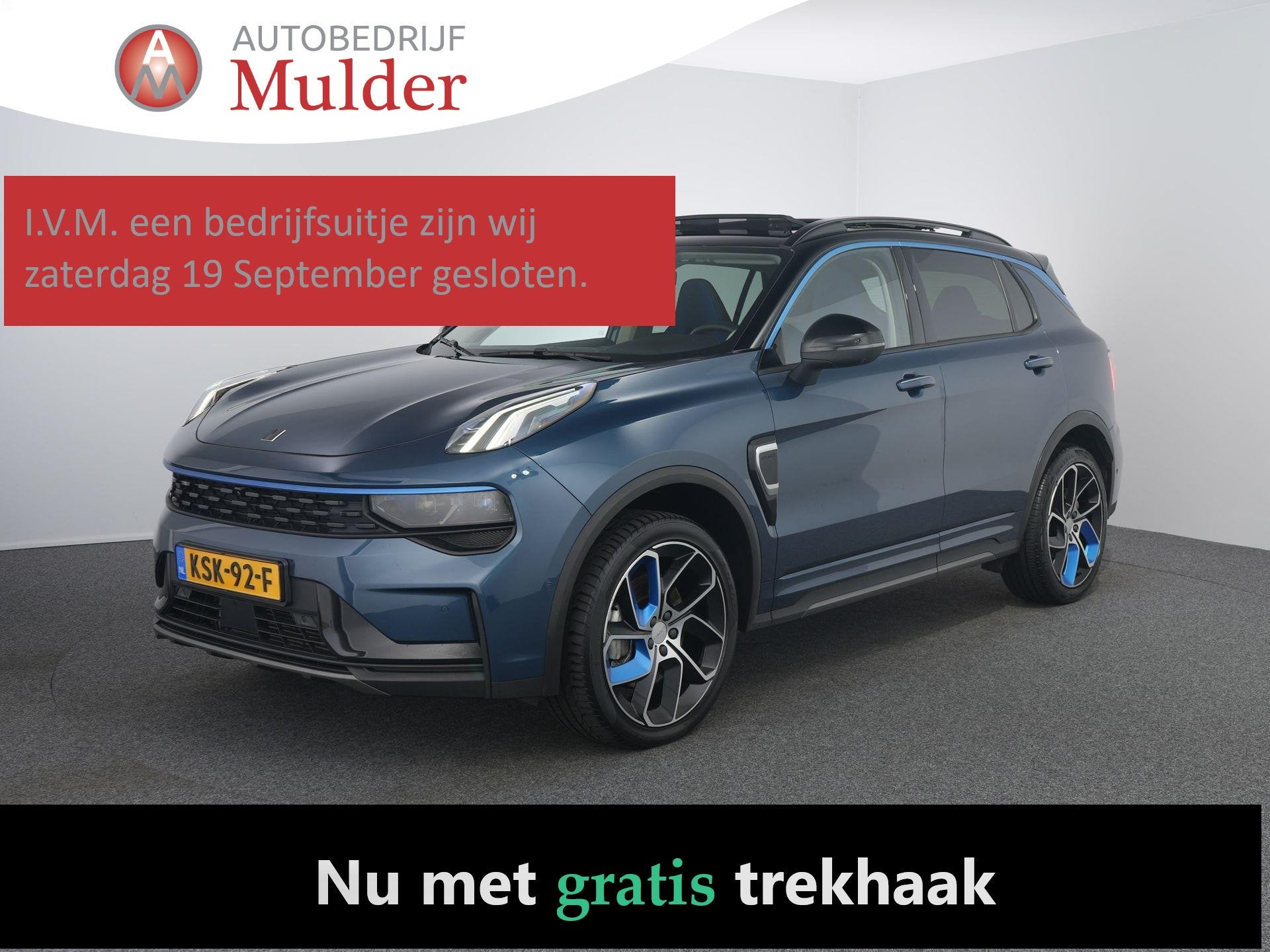 Lynk & Co 01 1.5 | Memory | Virtual | Pano | 360 Camera | AC, Auto's, Stof, Euro 6, Blauw, Plug-in hybride