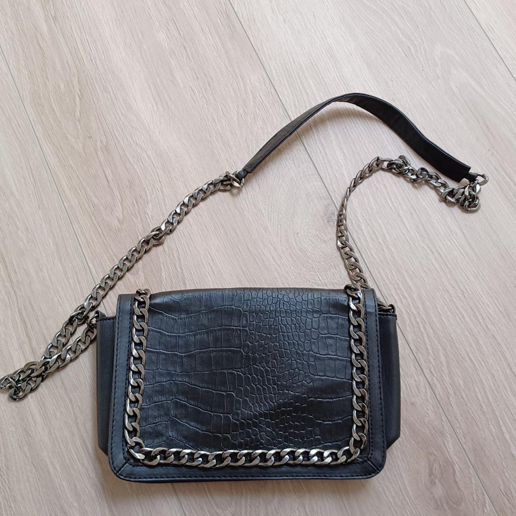 Zwarte schouder tas dames Primark, Ophalen of Verzenden, Gebruikt, Zwart, Schoudertasje