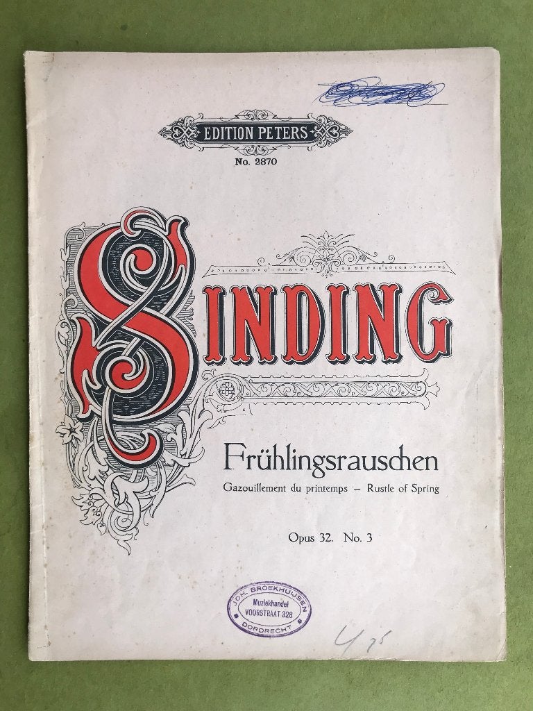 C. Sinding - Frühlingsrauschen, Gebruikt, Klassiek, Ophalen of Verzenden, Artiest of Componist