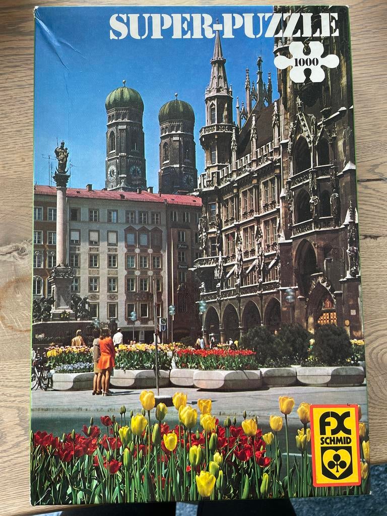 Super Puzzel Schmid 1000 stukjes - München, Ophalen, 500 t/m 1500 stukjes, Gebruikt, Legpuzzel