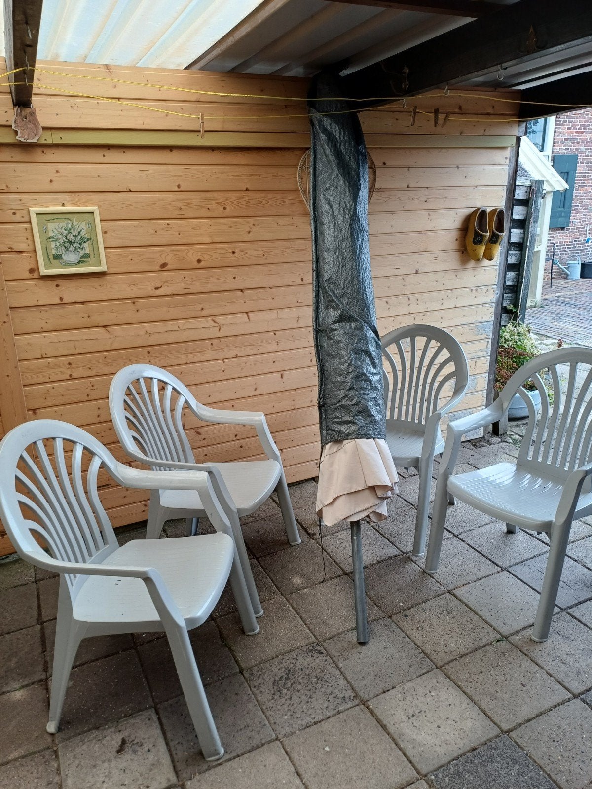 Hartman clubjes plus parasol, Ophalen, Zo goed als nieuw, Kunststof