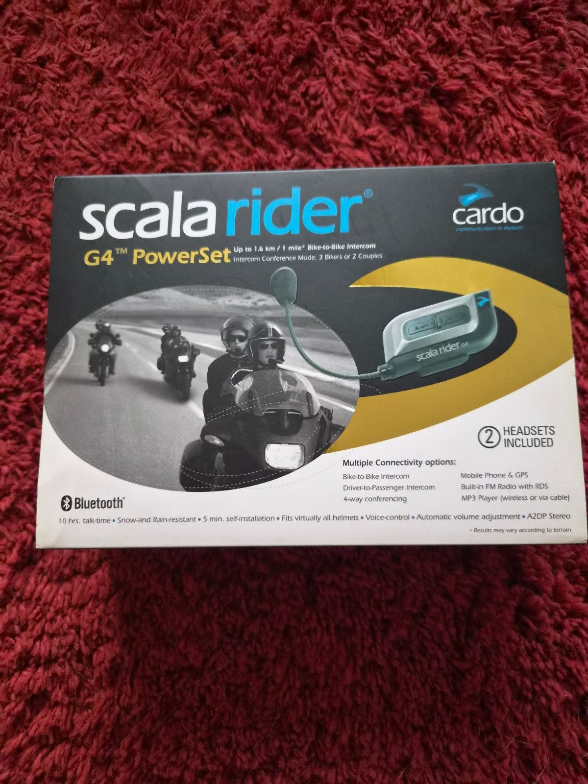 Cardo Scala Rider G4 Powerset Bluetooth Headset, Ophalen of Verzenden, Tweedehands