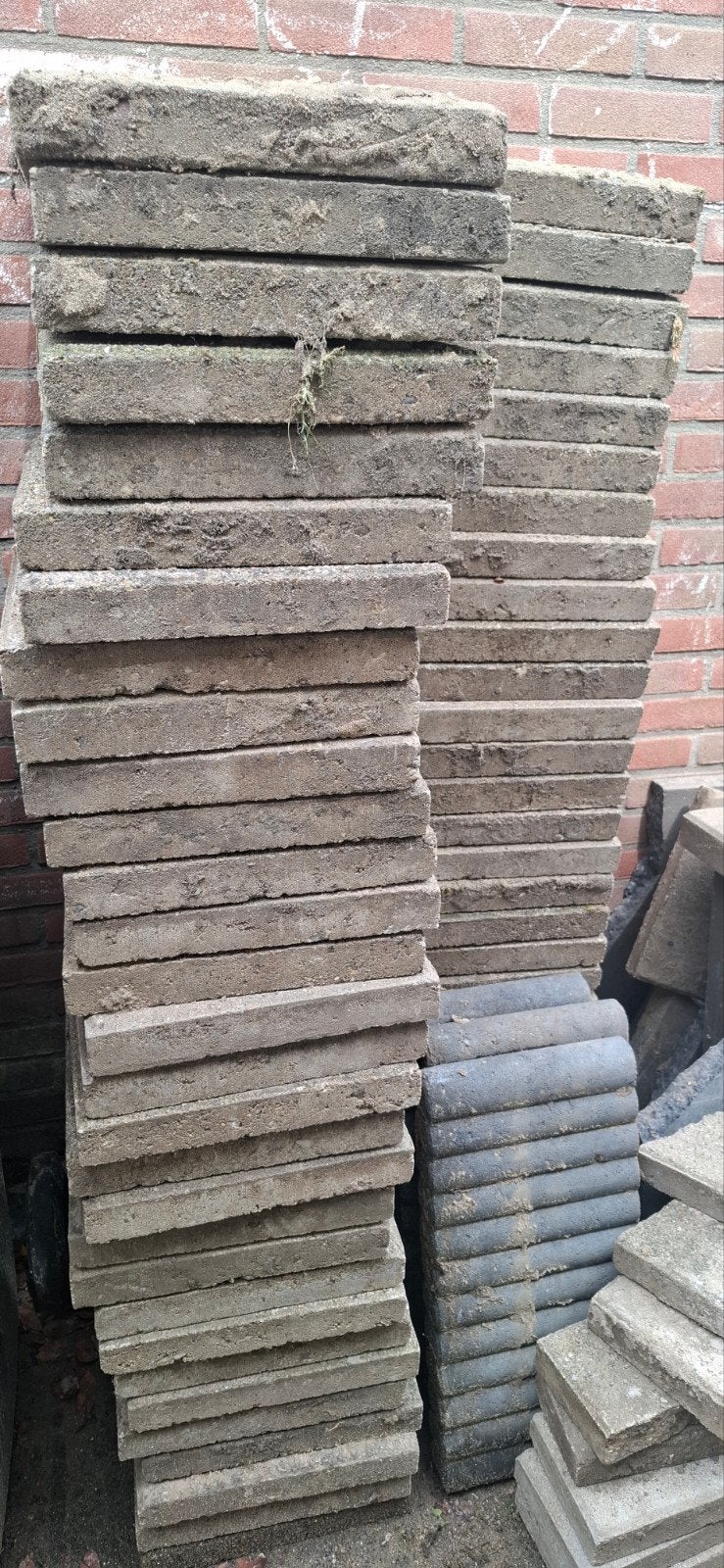 Heel veel nette 30 bij 30 tegels + 30 bij 15 Gratis, Tuin en Terras, Ophalen, Gebruikt, Beton, Terrastegels