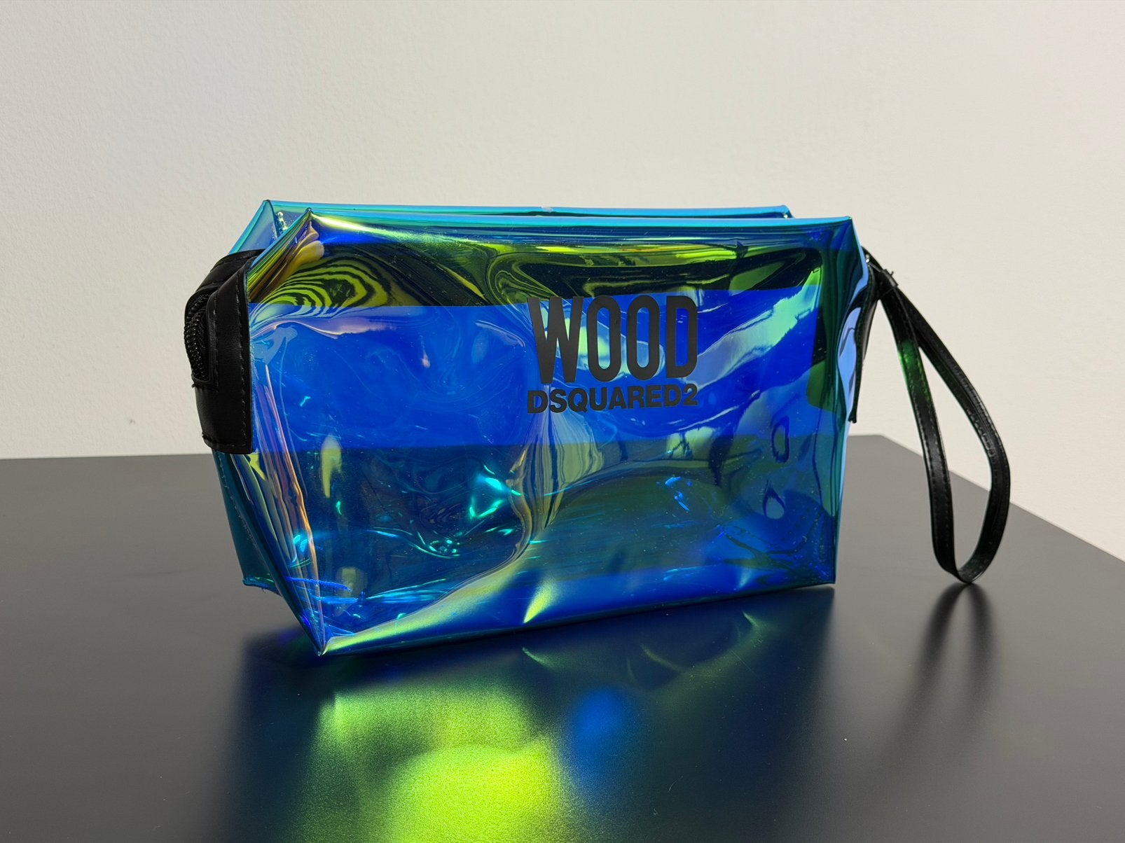 DSQUARED2 WOOD Holografische Toilettas / Pouch – Iridescent, Ophalen of Verzenden, Nieuw, Overige kleuren, Heer of Dame