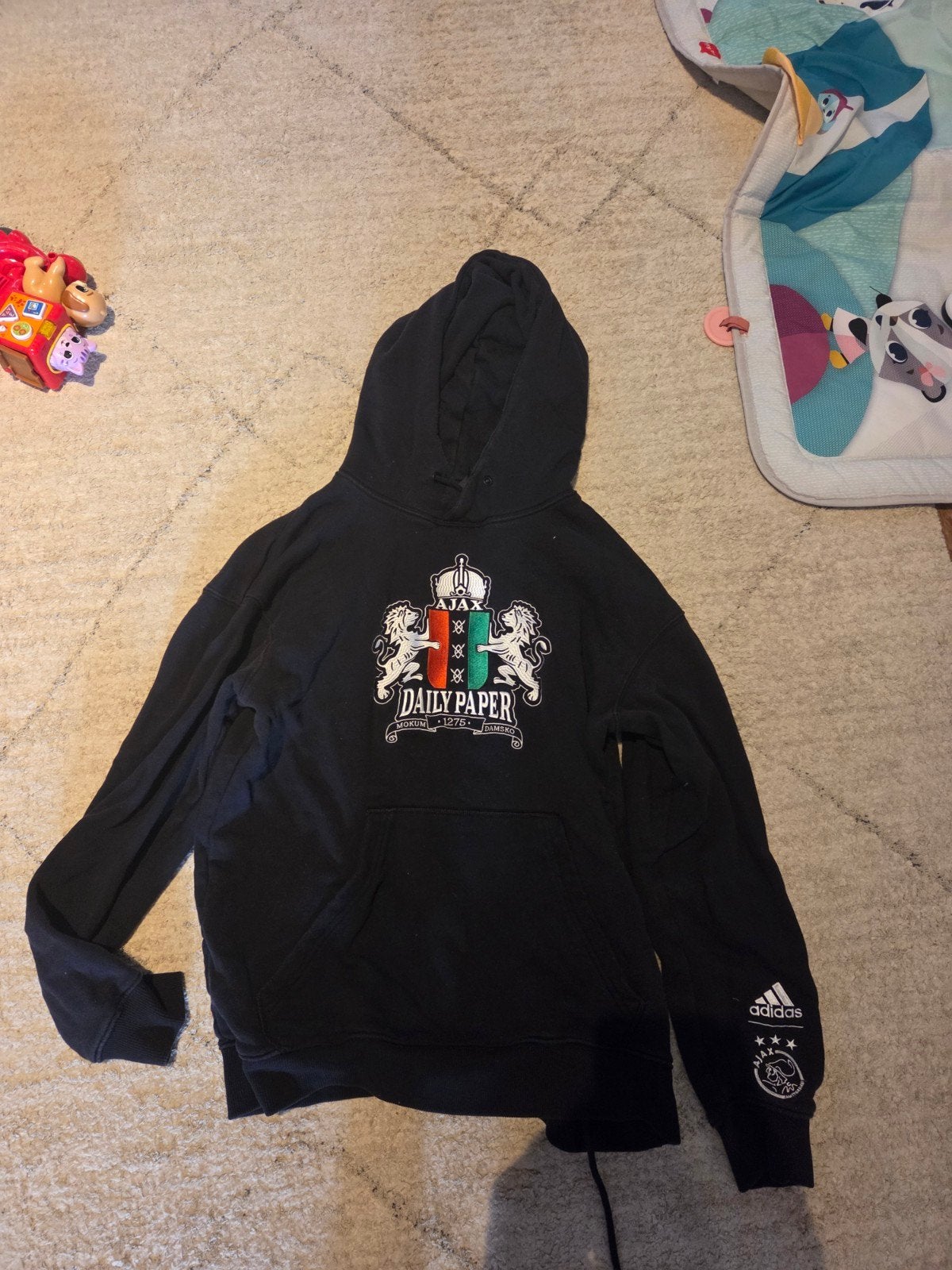 Daily Paper Ajax Hoodie Maat L - Goede Staat, Ophalen, Maat 52/54 (L), Zwart, Daily Paper