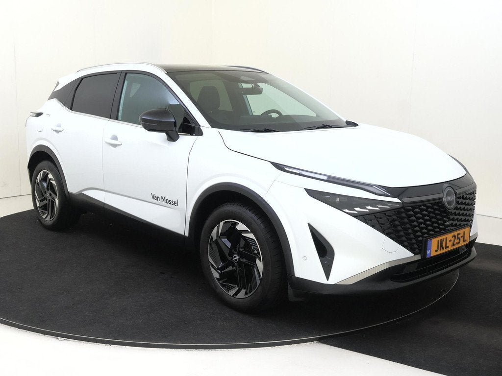 Nissan Qashqai 1.5 e-Power N-Connecta | Apple Carplay & Andr, Auto's, Nissan, Stof, 1498 cc, 2 kWh, Wit
