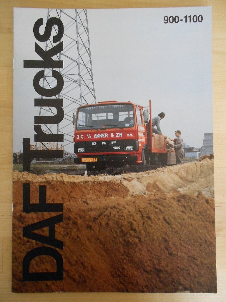 DAF 900 1100 Brochure 1980, Ophalen of Verzenden, Zo goed als nieuw, Overige merken, DAF