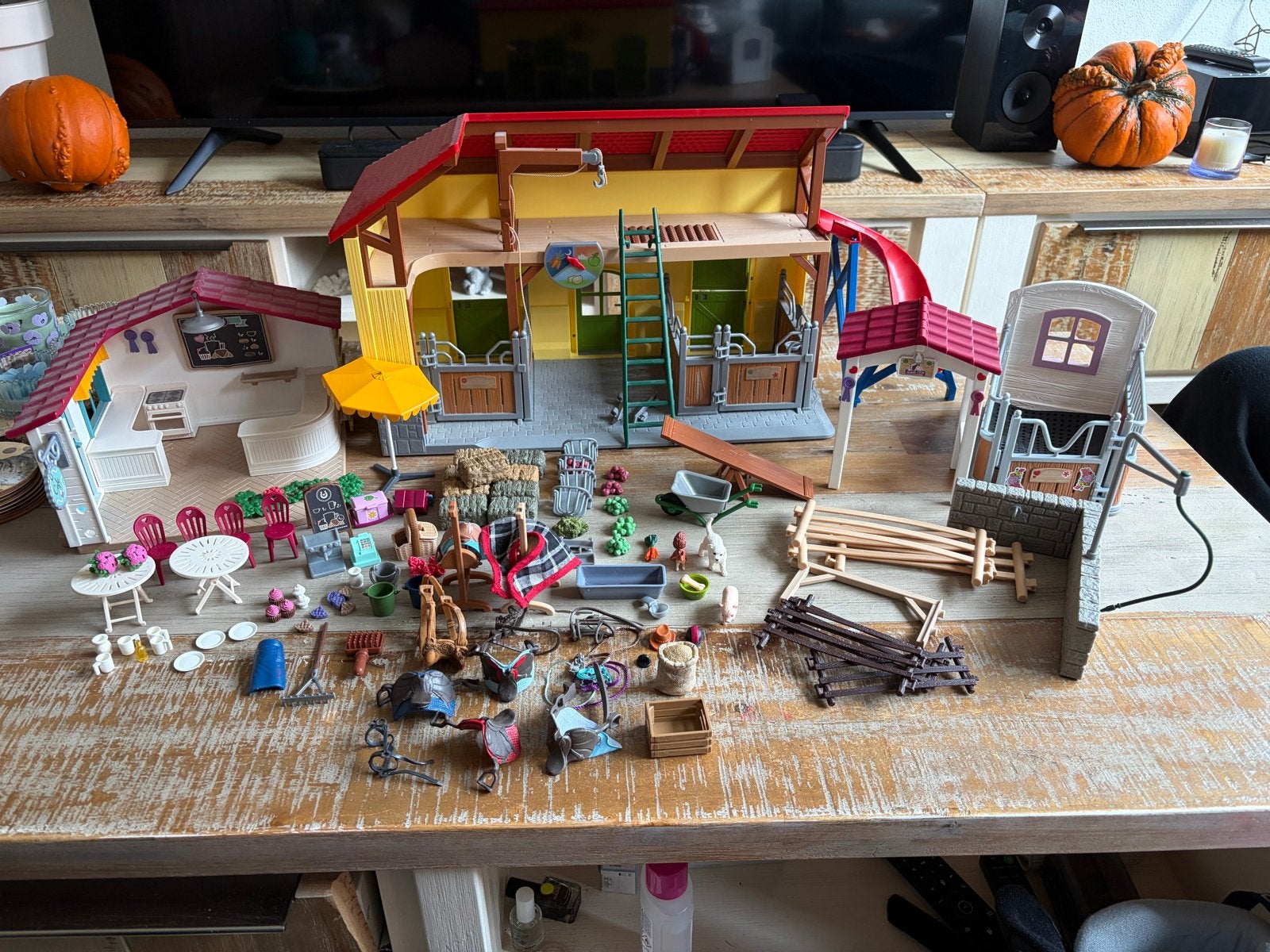 Grote collectie Schleich accessoires & sets (incompleet), Ophalen of Verzenden, Gebruikt, Jongen of Meisje