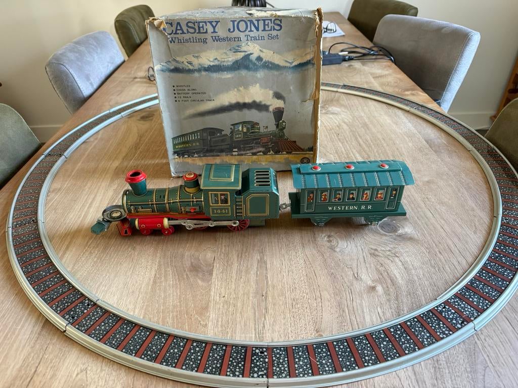 Vintage treinset, Verzamelen, Spoorwegen en Tramwegen, Ophalen, Gebruikt, Trein, Overige typen