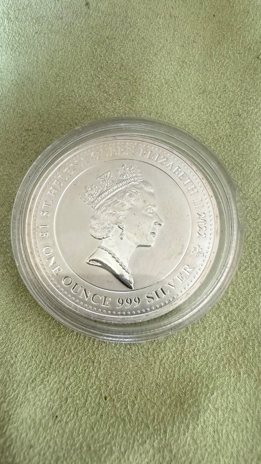 2022 St. Helena PEGASUS flying horse BU.999 fine silver, Verzenden, Zilver