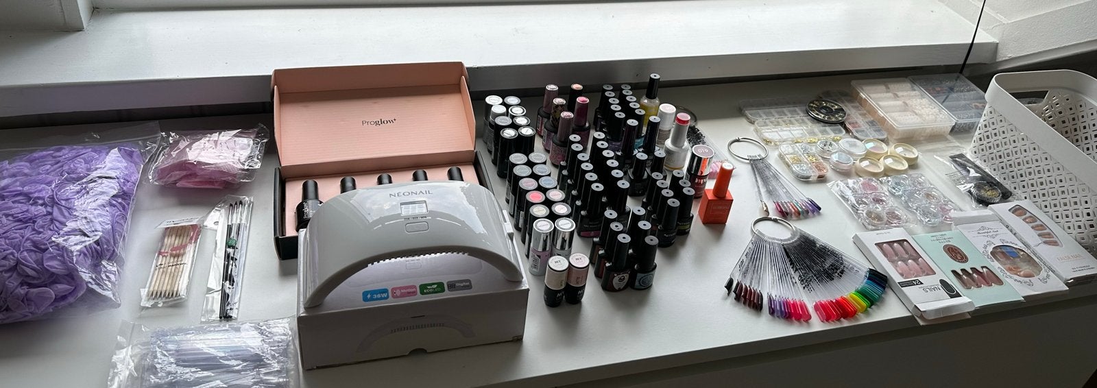 Uitgebreide set voor gelnagellak met UV-lamp en accessoires, Ophalen, Overige typen