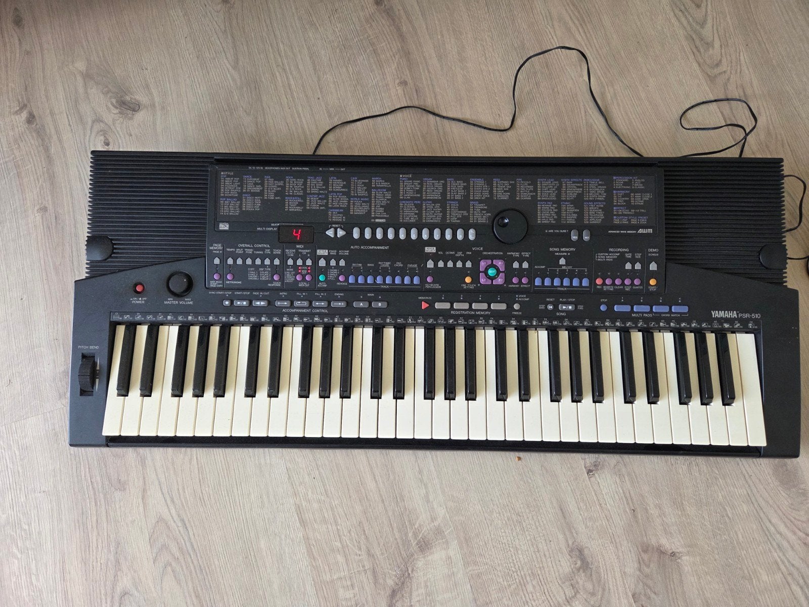 Yamaha PSR 510, Ophalen, Gebruikt, 61 toetsen, Yamaha