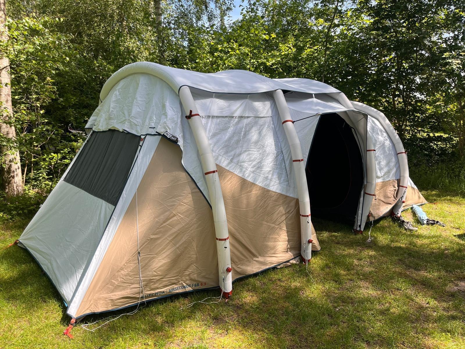 Quechua Air Seconds 6.3 Fresh & Black opblaasbare tent, Caravans en Kamperen, Tenten, Ophalen