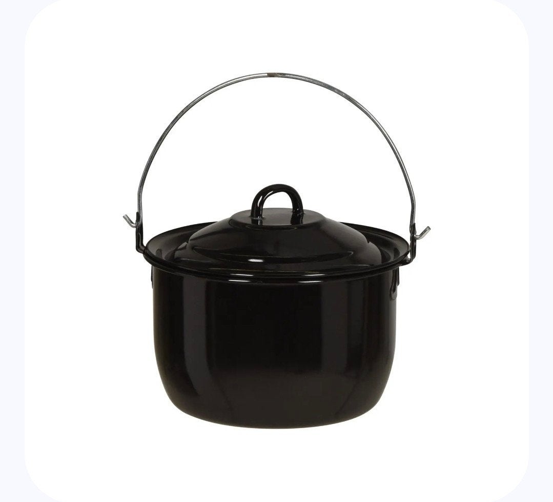 Ambiance Emaille Pan Met Deksel Voor Bbq Ø 20 Cm 3,3 Liter, Ophalen, Nieuw, Ambiance
