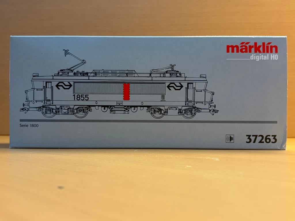 Märklin H0 NS Locomotief Serie 1800 - Digitaal (37263), Wisselstroom, Locomotief, Ophalen of Verzenden, Märklin