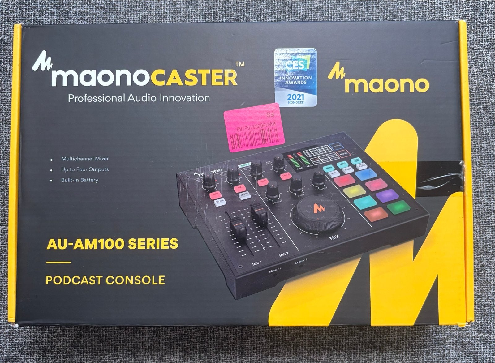 Maono Maonocaster AU-AM100 Podcaster-mixer, Muziek en Instrumenten, Mengpanelen, Ophalen of Verzenden, Nieuw, Microfooningang